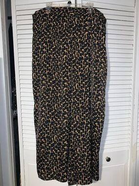 Eloquii Plus Size Women’s Printed Satin Wide Leg Pants